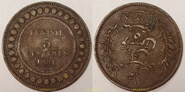 1182 TUNEZ 1891 TUNISIA 1891 - 5 CTS - Tunisia