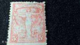 ARJANTİN-1900-1920    5     CENTAVOS    DAMGALI - Used Stamps