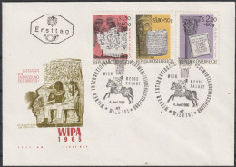 Österreich: 1965, FDC Blankobrief In MiF, Int. Briefmarkenausstellung WIPA 1985, Wien.  ESoStpl. WIEN / MESSE PALAST - Philatelic Exhibitions