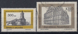 ARGENTINA 1357-1358,used - Eglises Et Cathédrales