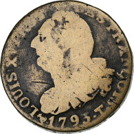 France, Louis XVI, 6 Deniers, 1793 / AN 5, Nantes, Cuivre, TB, Gadoury:8 - Altri & Non Classificati