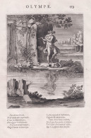 Olympe- Olympus Flute Player Flötenspieler Musik Music / Mythology Mythologie - Prints & Engravings