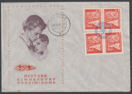 Österreich: 1948, Blankobrief In MeF, Mi. Nr. 838, SoStpl. VÖCKLABRUCK / ÖSTERR. BALLON-POST-FLUG - Storia Postale