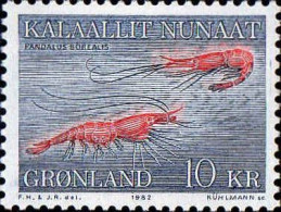 Groenland Poste N** Yv:121 Mi:133 Pandalus Borealis - Unused Stamps