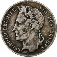 Monnaie, Belgique, Leopold I, 1/2 Franc, 1834, TB+, Argent, KM:6 - 1/2 Franc