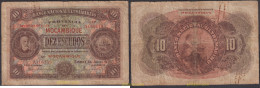 2430 MOZAMBIQUE 1921 MOZAMBIQUE 10 ESCUDOS 1921 - Moçambique