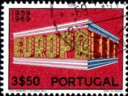 Portugal Poste Obl Yv:1052 Mi:1071 Europa Cept Temple Stylisé (Beau Cachet Rond) - Usado