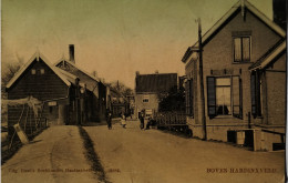 Boven - Hardinxveld (ZH) Zicht In Het Dorp 1906 Met Kleinrond - Topkaart - Autres & Non Classés