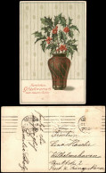 Ansichtskarte  Neujahr Sylvester New Year Vase Mit Mistelzweigen 1917 - Andere & Zonder Classificatie