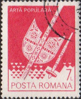 Roumanie Poste Obl Yv:3427 Mi:3724X Arta Populara Quenouille & Fuseau (Beau Cachet Rond) - Used Stamps