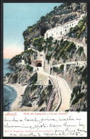 Cartolina Amalfi, Hotel Dei Cappuccini E Via Per Sorrento  - Autres & Non Classés