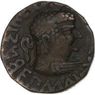 Royaume De Bactriane, Hermaios, Tétradrachme, Late 1st Century BC, Bronze, TTB - Greek