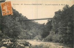 19 - ARGENTAT - LE PONT SUSPENDU DE MERLE - Argentat