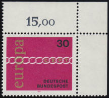 676 Europa 30 Pf Kette ** Ecke O.r. - Neufs