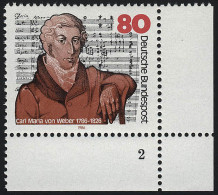 1284 Carl Maria Von Weber ** FN2 - Unused Stamps