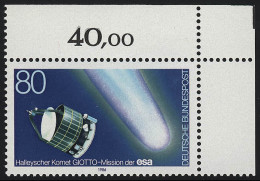 1273 Halleyscher Komet ** Ecke O.r. - Unused Stamps