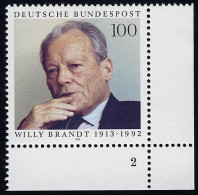 1706 Willy Brandt ** FN2 - Unused Stamps