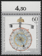 1631 Wofa Türmeruhr 60+30 Pf ** Oberrand - Unused Stamps