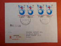 DL 21 ROYAUME DU BURUNDI LETTRE RECO   1963 A MOUNT VERNON  +AFF. INTERESSANT++ - Storia Postale