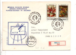 ROUMANIE LETTRES FDC RECOMMANDEES1979 BOUQUETS - Other & Unclassified