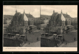 Stereo-AK Honfleur, La Lieutenance  - Stereoscopische Kaarten