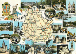 21 - COTE D'OR - CARTE- DEPARTEMENT - Dijon