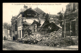 02 - SAINT-QUENTIN - RUE DE LA PREFECTURE EN MARS 1919 - GUERRE 14/18  - Saint Quentin