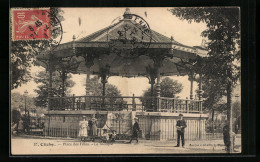 CPA Clichy, Place Des Fetes, Le Kiosque  - Clichy