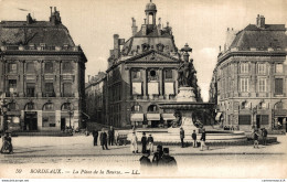 NÂ°14448 Z -cpa Bordeaux -la Place De La Bourse- - Bordeaux