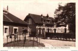 NÂ°14333 Z -cpa Beaumont Sur Oise -hÃ'pital Annexe -la Loge Et La Blanchisserie- - Beaumont Sur Oise