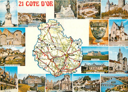 21 -  COTE D'OR - CARTE- DEPARTEMENT - Dijon