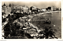 NÂ°15033 Z -cpsm Cannes -la Plage- Les Grands HÃ'tels- - Cannes