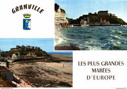 NÂ°14864 Z -cpsm Granville -les Plus Grands MarÃ©es D'Europe- - Granville