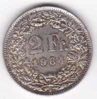 Suisse 2 Francs 1964 En Argent - 2 Franken