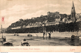 NÂ°15589 Z -cpa Lyon -Ã©glise Et Pont St Georges -grand SÃ©minaire- - Autres & Non Classés