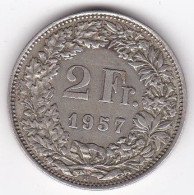 Suisse 2 Francs 1957 En Argent - 2 Francs