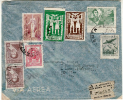 ARGENTINA 1948 AIRMAIL R - LETTER SENT  FROM SANTA FE TO LUNEL - Storia Postale