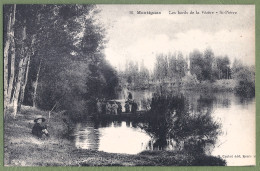 CPA Vue Très Rare - DORDOGNE - MONTIGNAC - BORDS DE LA VÉZERE A SAINT PIERRE - Animation, Enfants Dans Une Barque - Autres & Non Classés