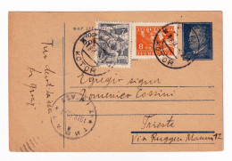 Yugoslavia 1952 Kotor Котор Cattaro Montenegro Yougoslavie Stamp Josip Broz Tito Jugoslavija Југославија Trieste - Storia Postale