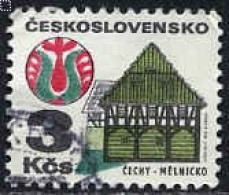 Tchekoslovaquie Poste Obl Yv:1920 Mi:2080x Architecture Populaire (Melniko Bohème (cachet Rond) - Oblitérés