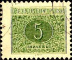 Tchekoslovaquie Taxe Obl Yv: 92/95 Haleru (Beau Cachet Rond) - Strafport