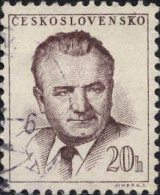 Tchekoslovaquie Poste Obl Yv: 713 Mi:809 Président Klement Gottwald (cachet Rond) - Oblitérés