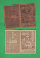 Combattenti Associazione Nazionale 2 Tessere 1933 E 1935 Ex Caporale Regio Esercito Sezione VICENZA 1 WW - Cartes De Membre