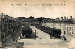 NÂ°16154 Z -cpa Nancy -place De La CarriÃ¨re- Palais Du Gouvernement- - Nancy