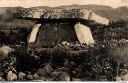 NÂ°15682 Z -cpsm Saint Alban Sous Sampzon -un Dolmen- - Dolmen & Menhire