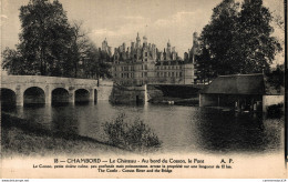 NÂ°16285 Z -cpa ChÃ¢teau De Chambord -au Bord Du Cosson, Le Pont- - Châteaux