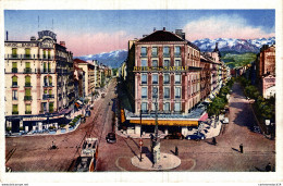 NÂ°18802 Z -cpsm Grenoble -place De La Gare Et Les Alpes- - Grenoble