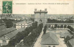 94 - Vincennes - Intérieur Du Fort - Porte D'Entrée Et Allée Principale - CPA - Voir Scans Recto-Verso - Vincennes