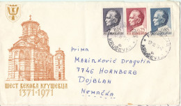 Yugoslavia Cover 17-3-1974 The Cover Is Damaged At The Top Of The Backside By Opening - Brieven En Documenten