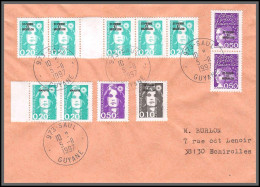 74488 Mixte Briat Luquet Mayotte St Pierre 5/11/1997 Saul Guyane Echirolles Isère Lettre Cover Colonies - 1989-1996 Marianne Du Bicentenaire